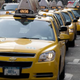 Cabs line up for fares outside the Port Authority Bus Terminal Jan. 12, 2010, in New York City.
DON EMMERT/AFP/Getty Images